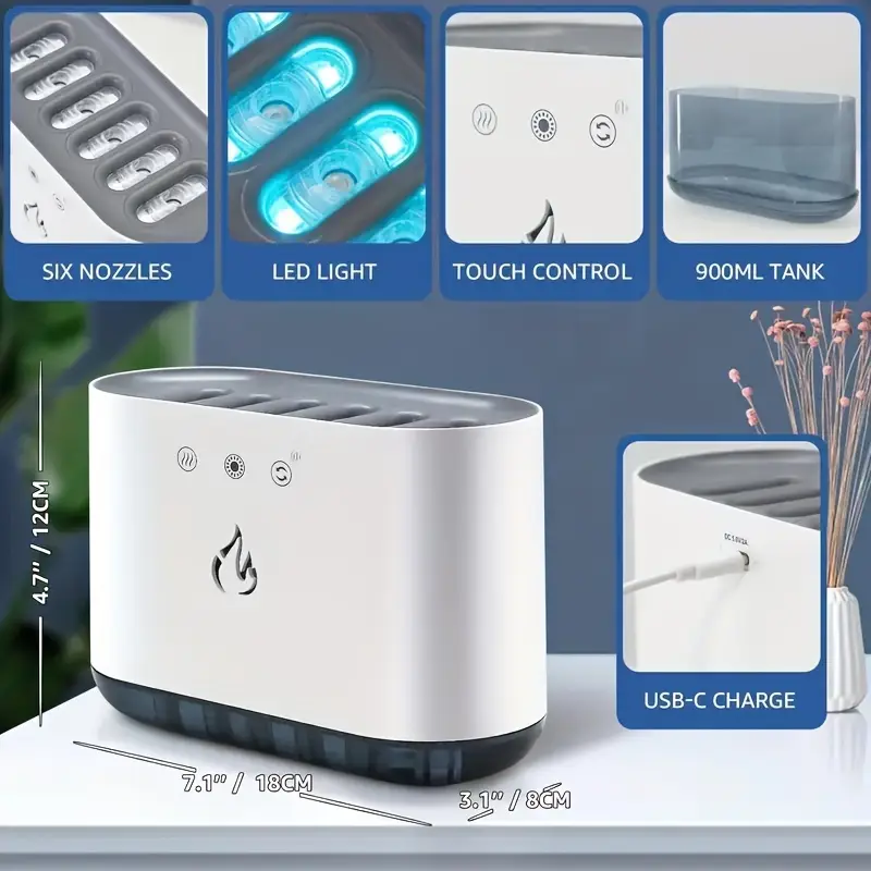 A Very Useful Humidifier with 5 difference fragrance, Suitable for Bedrooms, Kitchens, Studies,